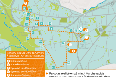 Nouvelle signalétique pour le premier parcours sportif urbain de la commune